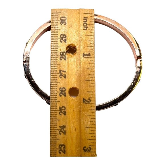 Rose Gold Plated Brilliant Rhinestone Bangle Bracelet Set NWT - Picture 4 of 9